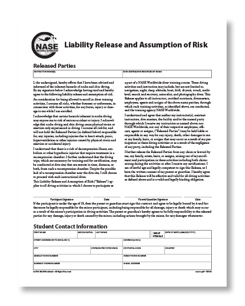 NASE Liability Release (Adult)